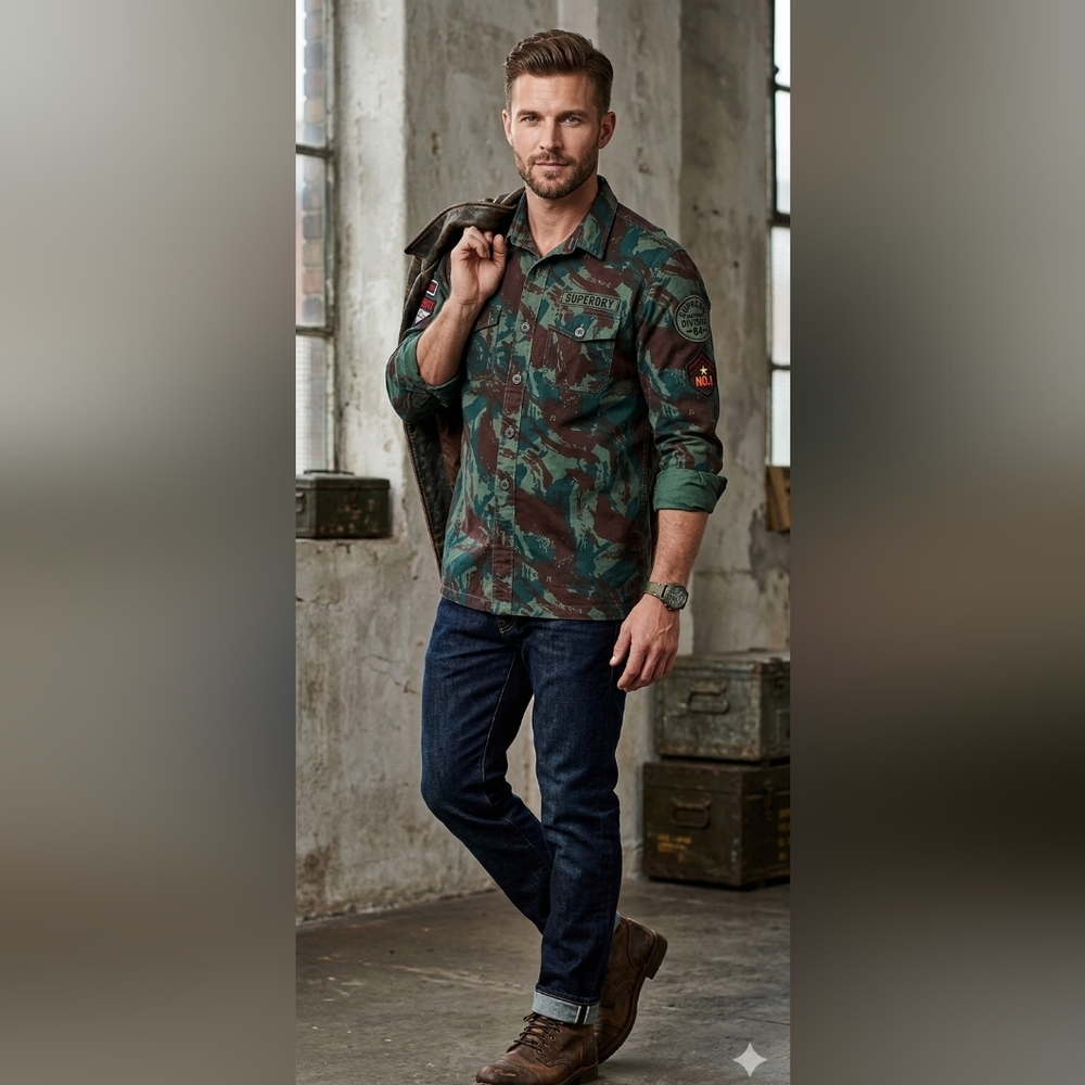 Superdry special edition rookie shirt(please read description for sizing)